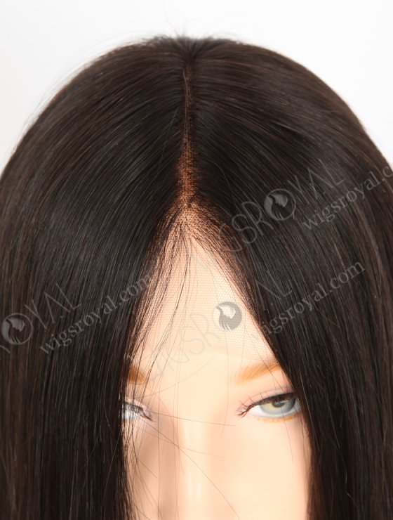 In Stock European Virgin Hair 20" Straight Natural Black Color Lace Front Wig RLF-08050-28288