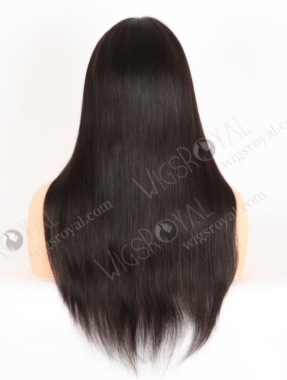 In Stock European Virgin Hair 20" Straight Natural Black Color Lace Front Wig RLF-08050-28290