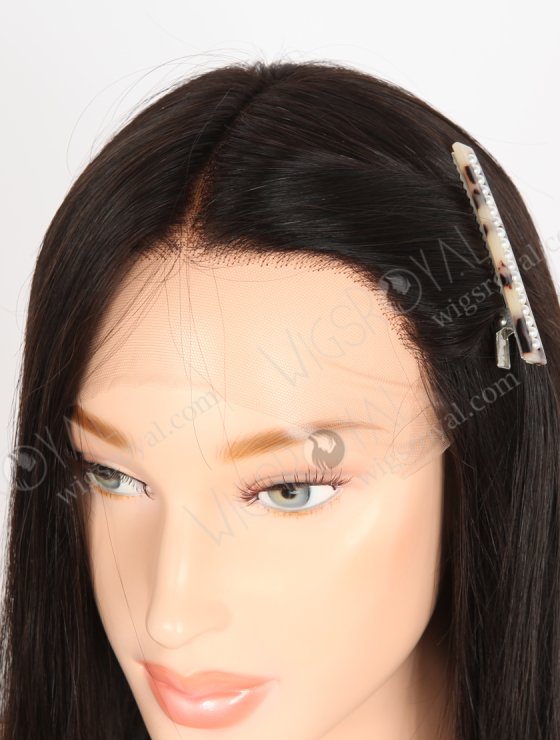 In Stock European Virgin Hair 20" Straight Natural Black Color Lace Front Wig RLF-08050-28293