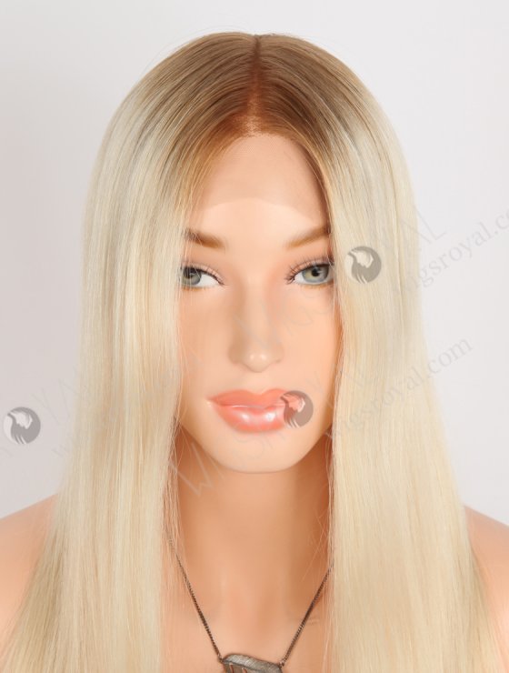 In Stock European Virgin Hair 16" Straight T8A/60# Color Lace Front Wig RLF-08067-28428