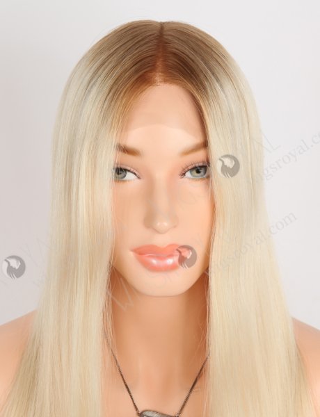 Super-front Realistic Skin Feeling Lace Front Wigs With Popular Colors | In Stock European Virgin Hair 16" Straight T8A/60# Color Lace Front Wig RLF-08067