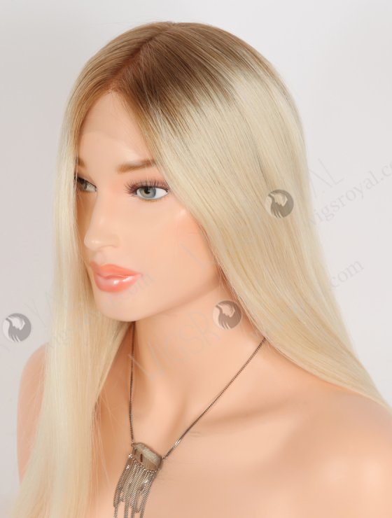 In Stock European Virgin Hair 16" Straight T8A/60# Color Lace Front Wig RLF-08067-28435