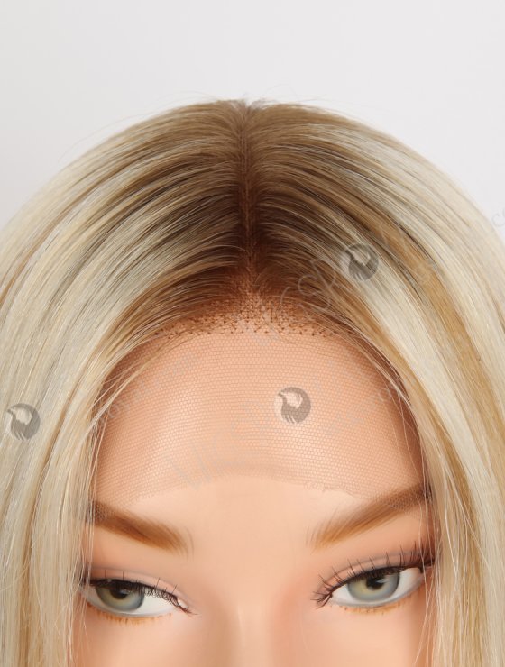 In Stock European Virgin Hair 20" Straight T8/60# With 8# Highlights Color Lace Front Wig RLF-08061-28382