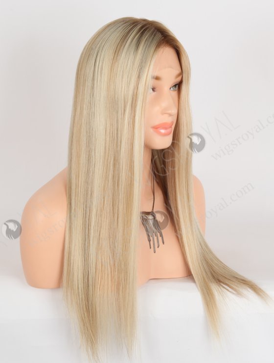 In Stock European Virgin Hair 20" Straight T8/60# With 8# Highlights Color Lace Front Wig RLF-08061-28387