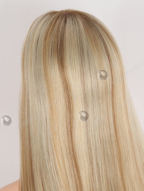 In Stock European Virgin Hair 20" Straight T8/60# With 8# Highlights Color Lace Front Wig RLF-08061-28393