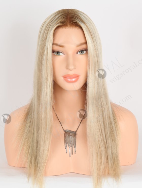 In Stock European Virgin Hair 16" Straight T8/60# With 8# Highlights Color Lace Front Wig RLF-08060-28361