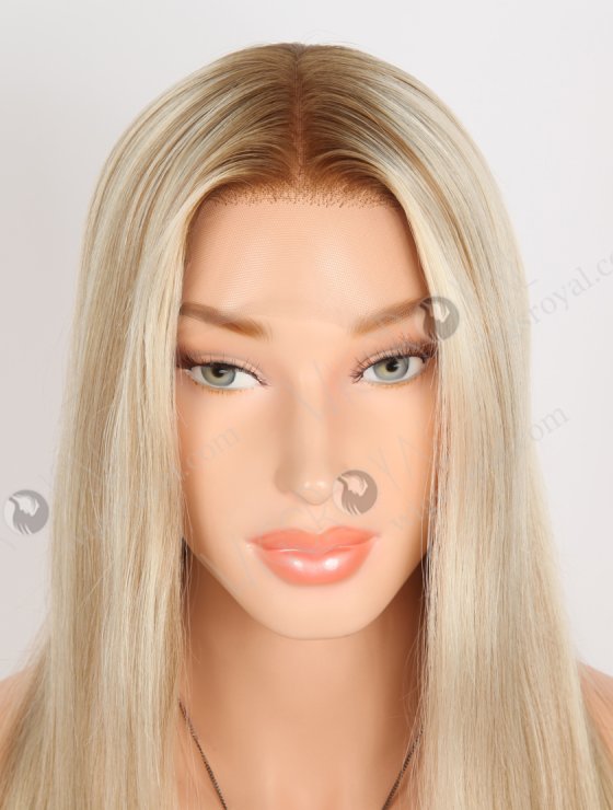 In Stock European Virgin Hair 16" Straight T8/60# With 8# Highlights Color Lace Front Wig RLF-08060-28362