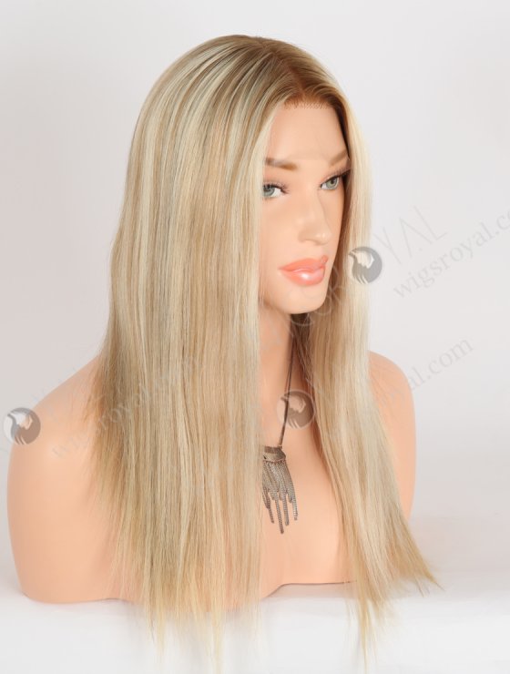 In Stock European Virgin Hair 16" Straight T8/60# With 8# Highlights Color Lace Front Wig RLF-08060-28366