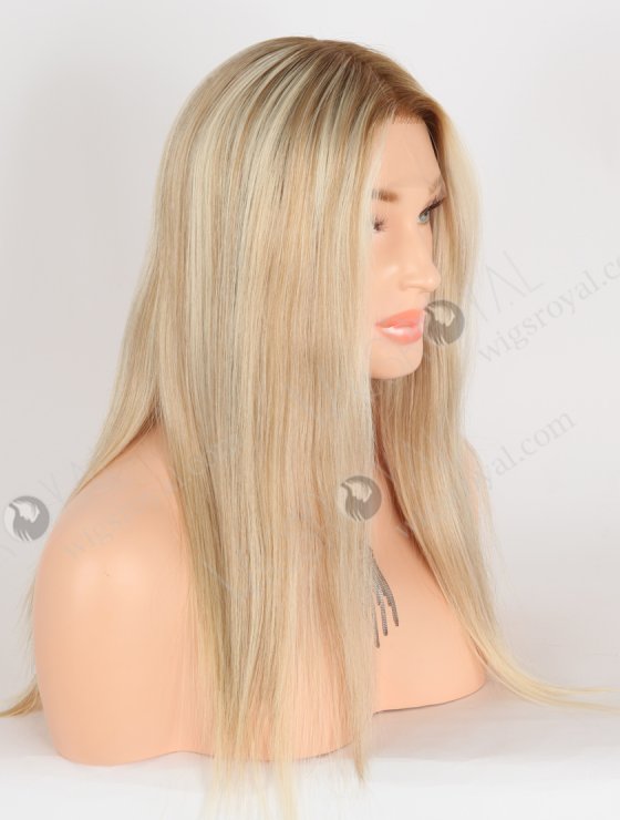 In Stock European Virgin Hair 16" Straight T8/60# With 8# Highlights Color Lace Front Wig RLF-08060-28370