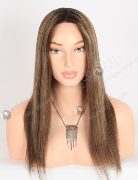 Fashionable Lace Front Wig With Brown Highlights RLF-08065