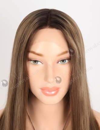 Fashionable Lace Front Wig With Brown Highlights RLF-08065