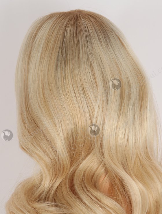 In Stock European Virgin Hair 14" Beach Wave T8/60/25/8# Highlights Color Lace Front Wig RLF-08077-28579