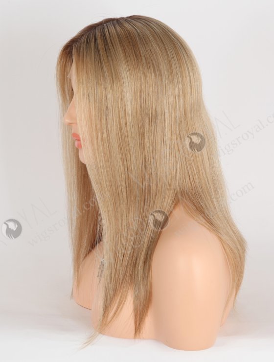 In Stock European Virgin Hair 14" Straight T4/8#/22#/60# MIXED Color Lace Front Wig RLF-08079-28611