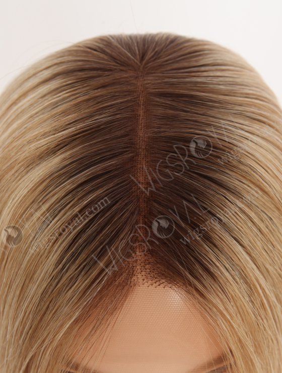 In Stock European Virgin Hair 14" Straight T4/8#/22#/60# MIXED Color Lace Front Wig RLF-08079-28615