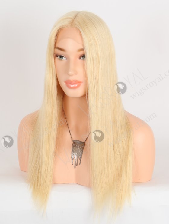 In Stock European Virgin Hair 18" Straight 613# Color Lace Front Wig RLF-08068-28510