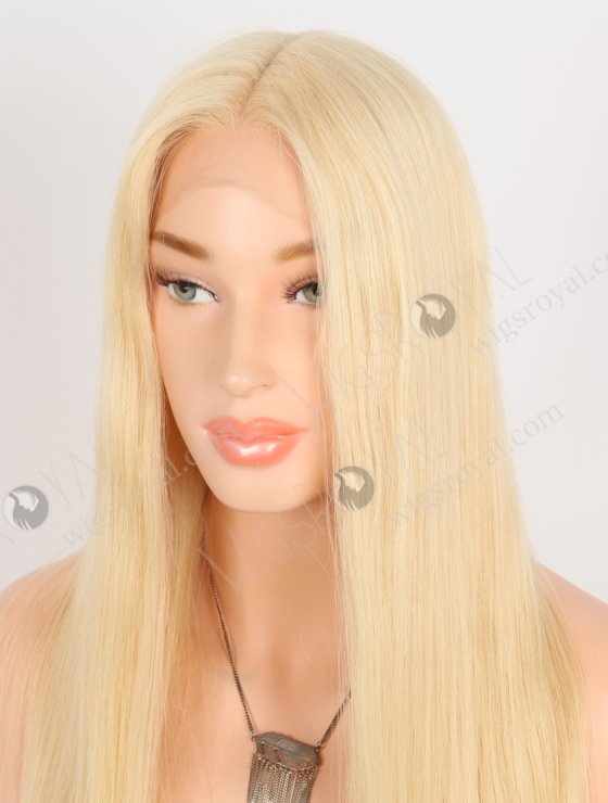 In Stock European Virgin Hair 18" Straight 613# Color Lace Front Wig RLF-08068-28511