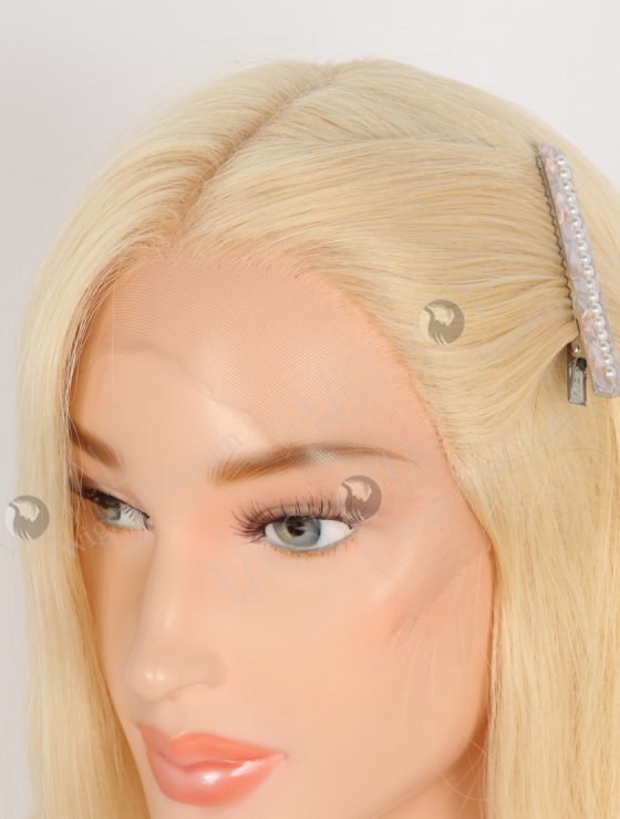 In Stock European Virgin Hair 18" Straight 613# Color Lace Front Wig RLF-08068-28517