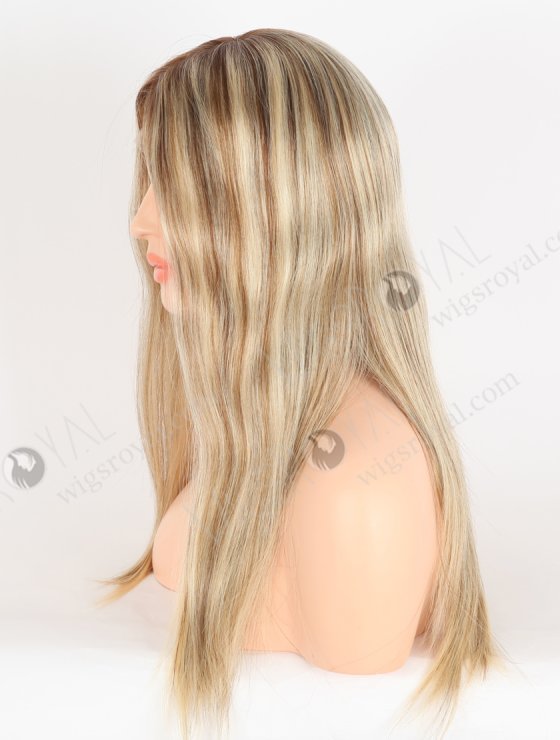 In Stock European Virgin Hair 18" Straight T4/22# With 4# Highlights Color Lace Front Wig RLF-08072-28545