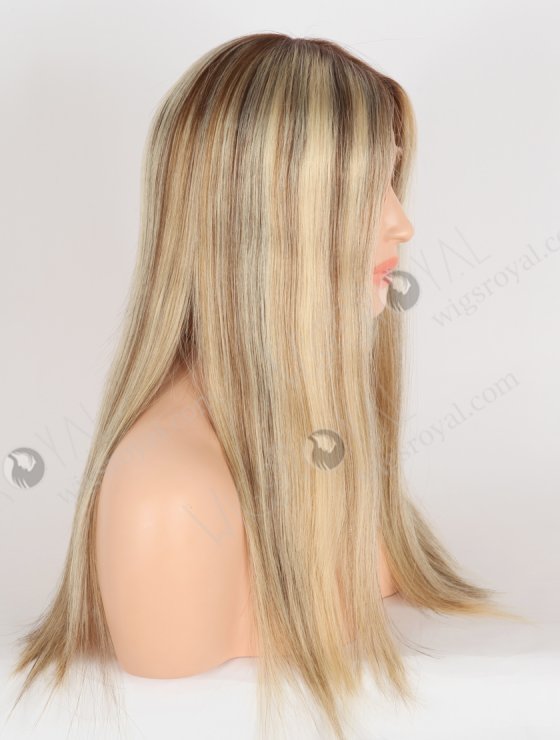 In Stock European Virgin Hair 18" Straight T4/22# With 4# Highlights Color Lace Front Wig RLF-08073-28644