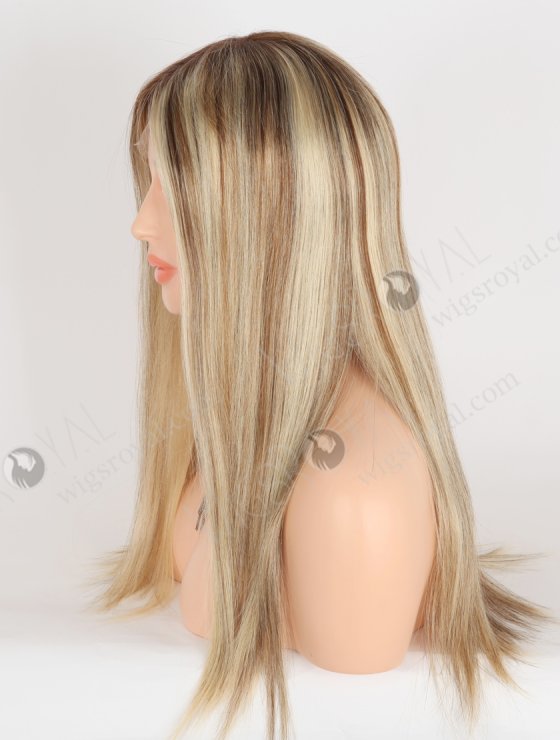 In Stock European Virgin Hair 18" Straight T4/22# With 4# Highlights Color Lace Front Wig RLF-08073-28645