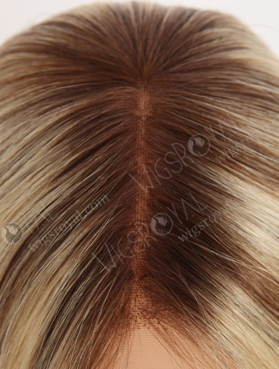 In Stock European Virgin Hair 18" Straight T4/22# With 4# Highlights Color Lace Front Wig RLF-08073-28649