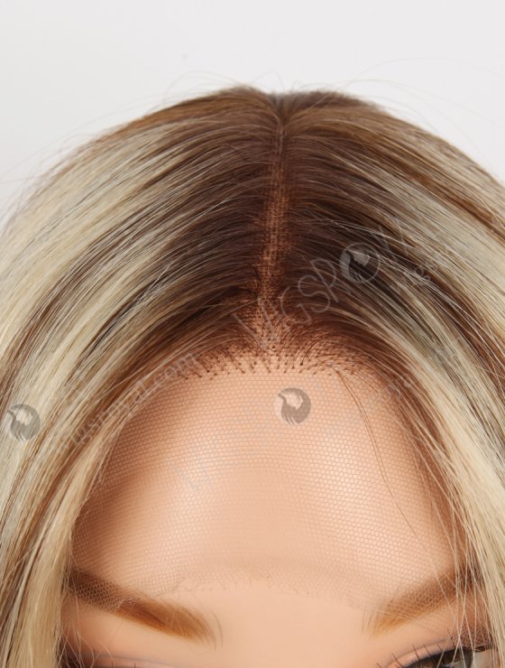 In Stock European Virgin Hair 18" Straight T4/22# With 4# Highlights Color Lace Front Wig RLF-08073-28650