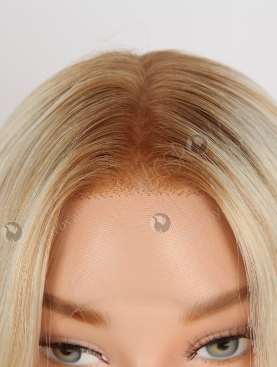 In Stock European Virgin Hair 18" Beach Wave T8/60/25/8# Highlights Color Lace Front Wig RLF-08078-28594