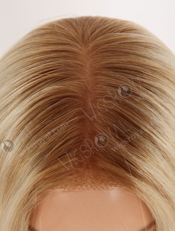 In Stock European Virgin Hair 18" Beach Wave T8/60/25/8# Highlights Color Lace Front Wig RLF-08078-28596