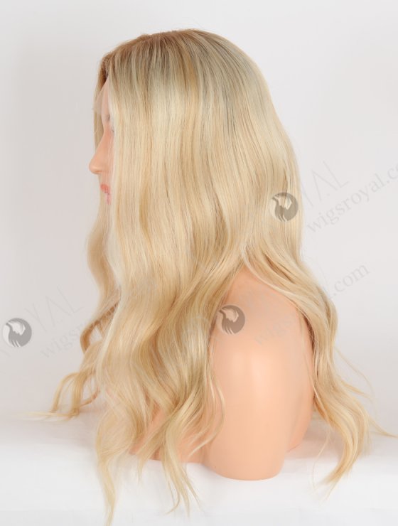 In Stock European Virgin Hair 18" Beach Wave T8/60/25/8# Highlights Color Lace Front Wig RLF-08078-28597