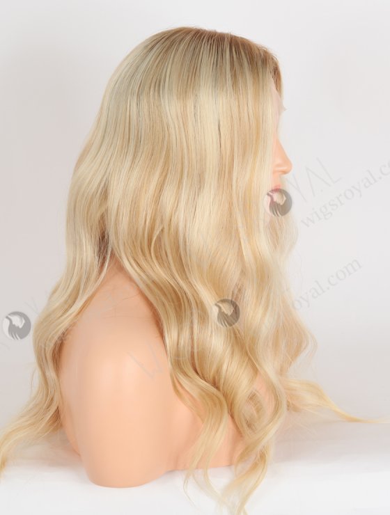 In Stock European Virgin Hair 18" Beach Wave T8/60/25/8# Highlights Color Lace Front Wig RLF-08078-28599