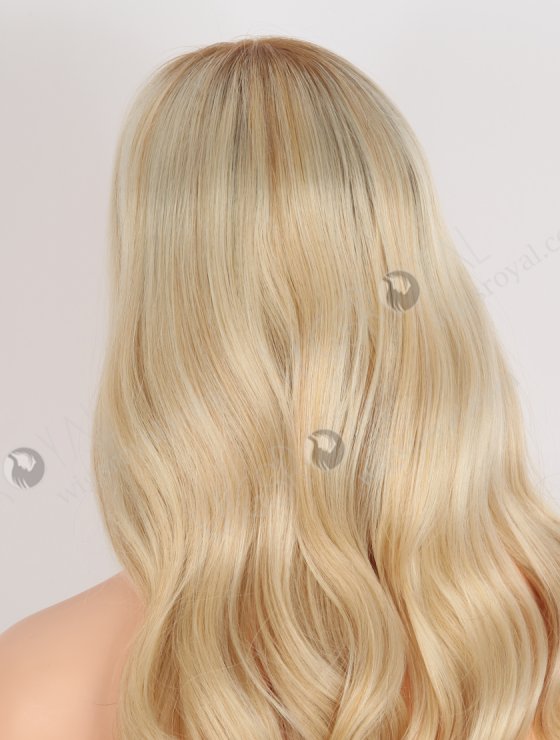 In Stock European Virgin Hair 18" Beach Wave T8/60/25/8# Highlights Color Lace Front Wig RLF-08078-28602