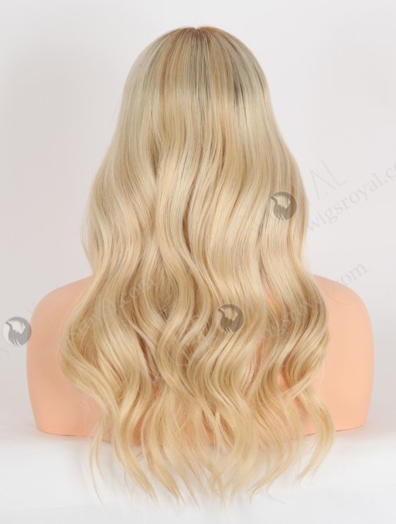 In Stock European Virgin Hair 18" Beach Wave T8/60/25/8# Highlights Color Lace Front Wig RLF-08078-28603