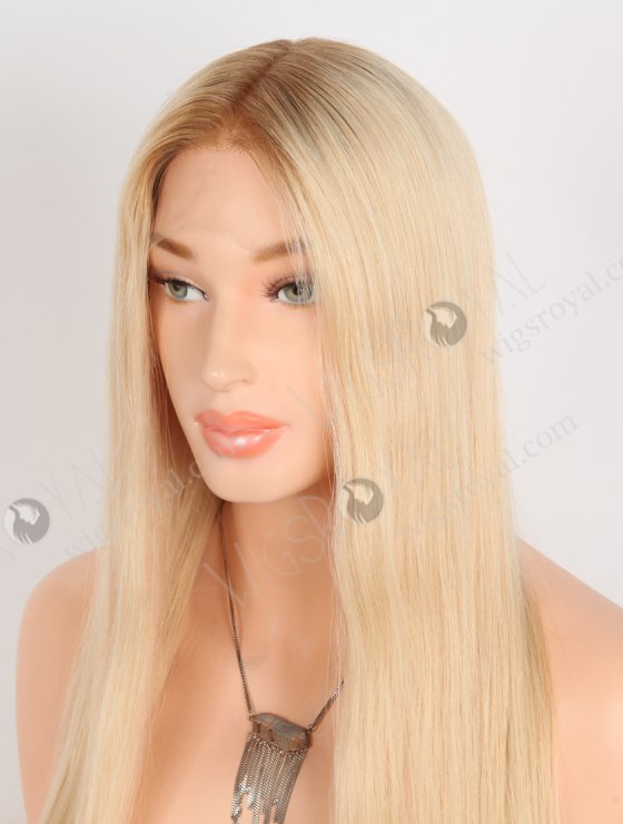 In Stock European Virgin Hair 18" Straight T8/16#/60# MIXED Color Lace Front Wig RLF-08080-28626