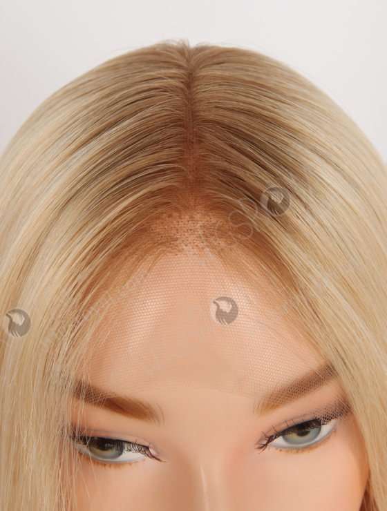 In Stock European Virgin Hair 18" Straight T8/16#/60# MIXED Color Lace Front Wig RLF-08080-28631