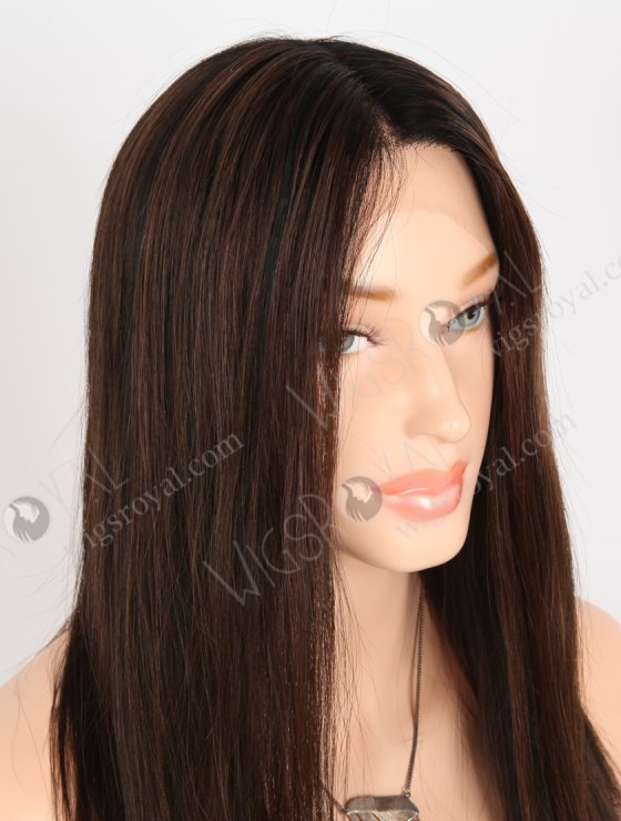 In Stock European Virgin Hair 16" Straight T1/3# With 1# Highlights Color Lace Front Wig RLF-08075-28561