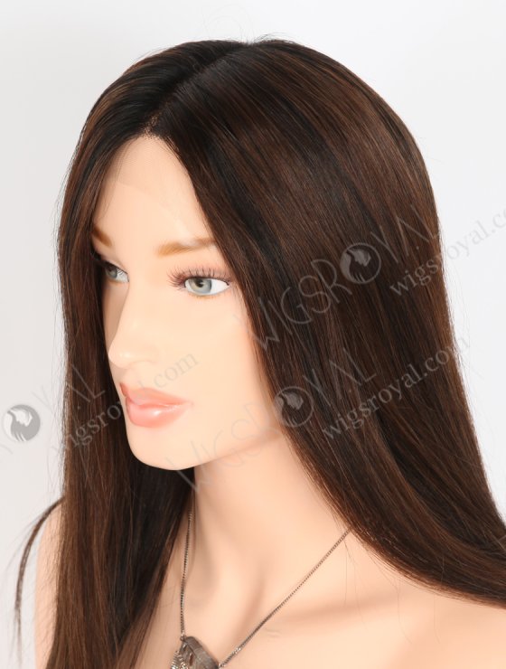 In Stock European Virgin Hair 16" Straight T1/3# With 1# Highlights Color Lace Front Wig RLF-08075-28565