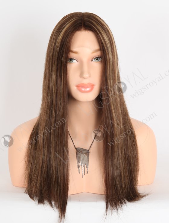 In Stock European Virgin Hair 18" Straight 3# With T3/8# Highlights Color Lace Front Wig RLF-08074-28490