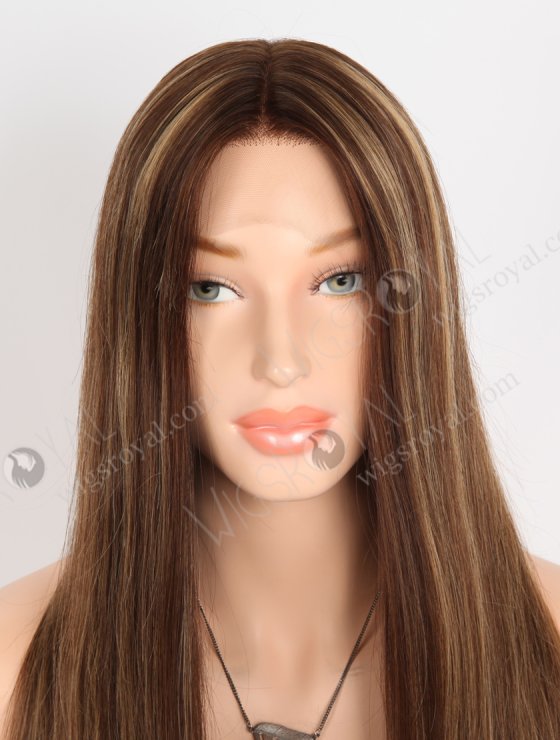 In Stock European Virgin Hair 18" Straight 3# With T3/8# Highlights Color Lace Front Wig RLF-08074-28491