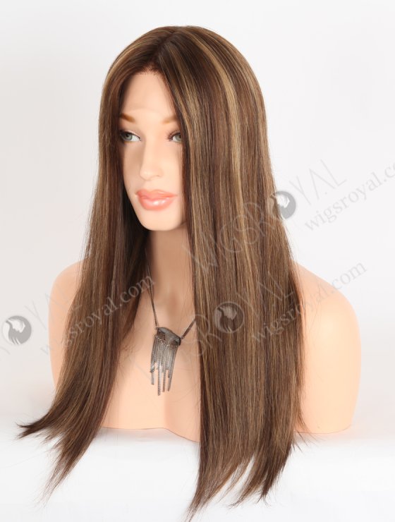 In Stock European Virgin Hair 18" Straight 3# With T3/8# Highlights Color Lace Front Wig RLF-08074-28494