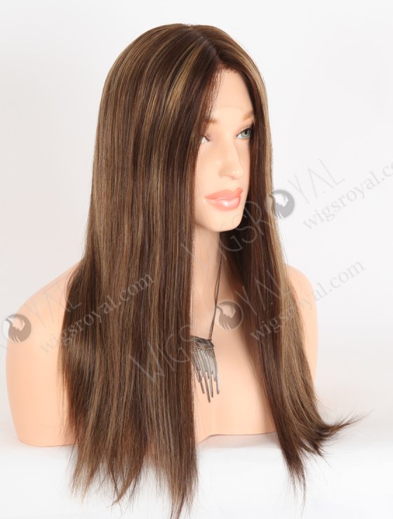 In Stock European Virgin Hair 18" Straight 3# With T3/8# Highlights Color Lace Front Wig RLF-08074-28497