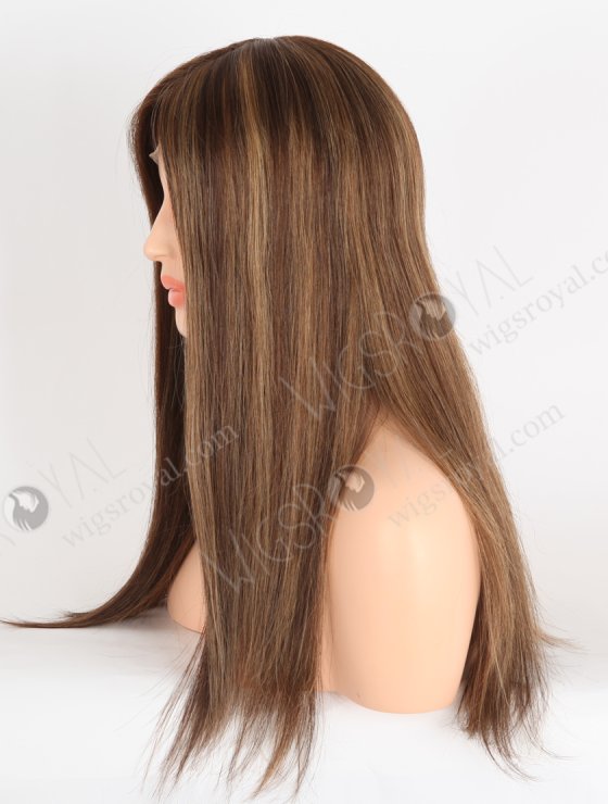 In Stock European Virgin Hair 18" Straight 3# With T3/8# Highlights Color Lace Front Wig RLF-08074-28496