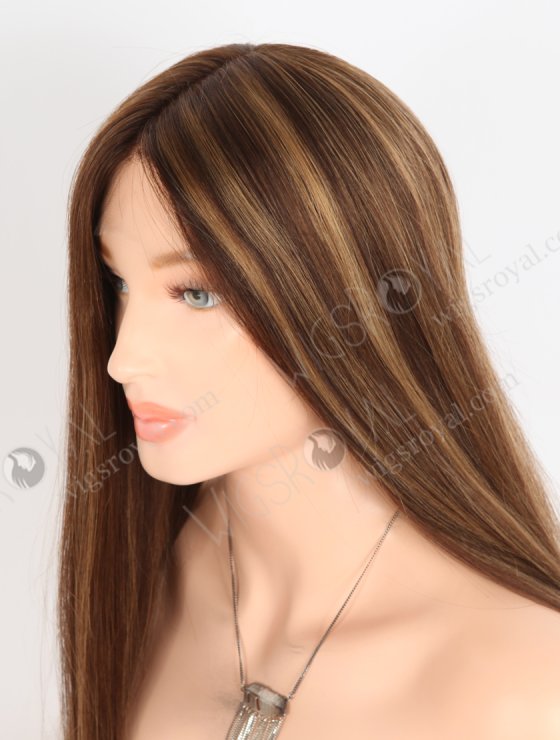 In Stock European Virgin Hair 18" Straight 3# With T3/8# Highlights Color Lace Front Wig RLF-08074-28500