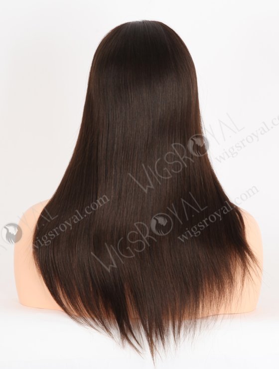 In Stock European Virgin Hair 16" Natural Straight Natural Brown Color Lace Front Wig RLF-08047-28682