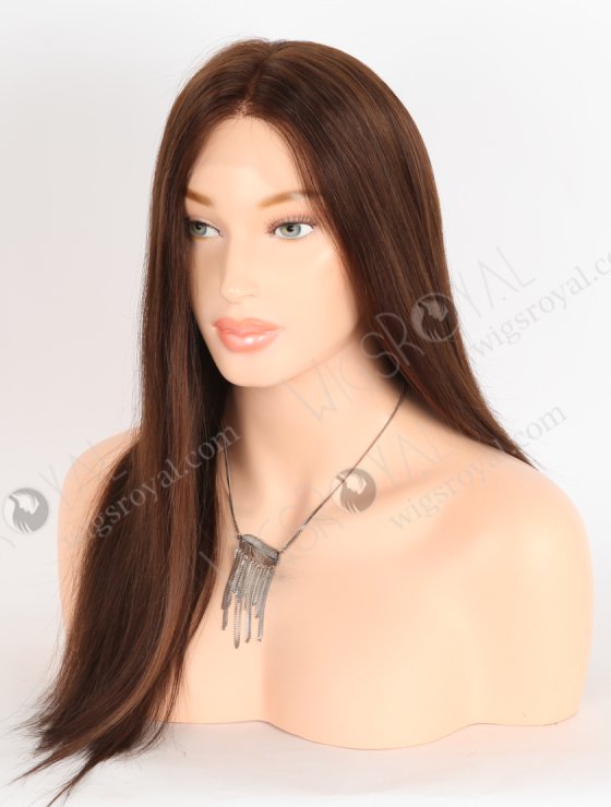 In Stock European Virgin Hair 18" Straight 3# Color Lace Front Wig RLF-08059-28745