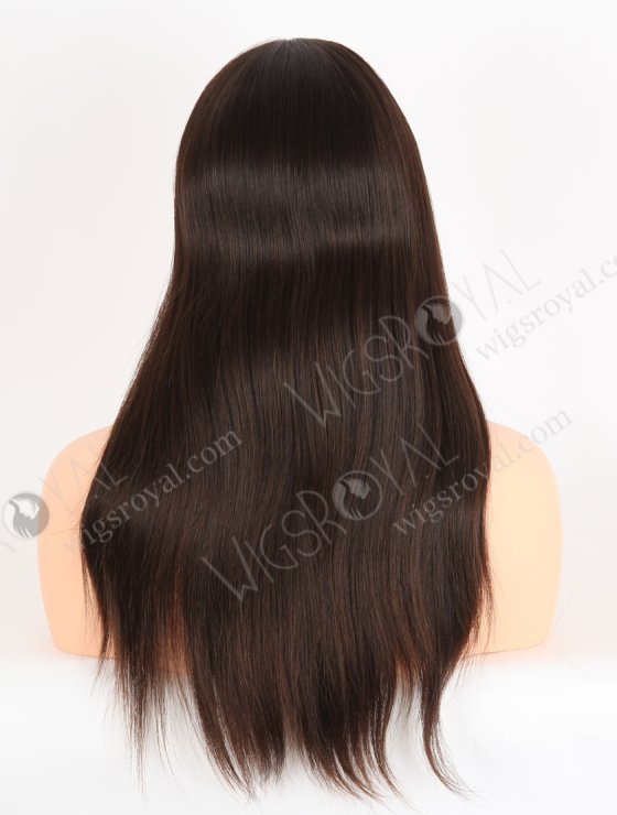 In Stock European Virgin Hair 18" Natural Straight Natural Brown Color Lace Front Wig RLF-08048-28696