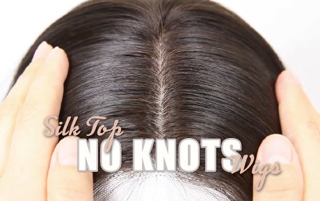 Premium Quality Natural Black Silk Top No Knots Full Lace Wigs