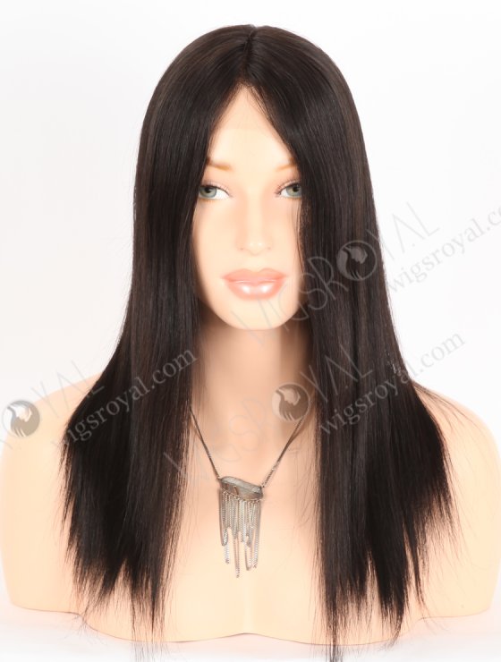 In Stock European Virgin Hair 14" Straight 1B# Color Lace Front Wig RLF-08051-28771