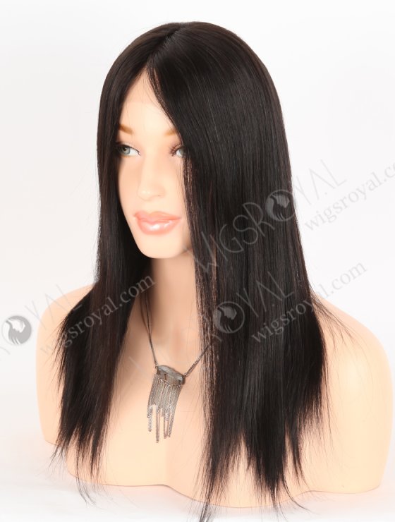 In Stock European Virgin Hair 14" Straight 1B# Color Lace Front Wig RLF-08051-28774