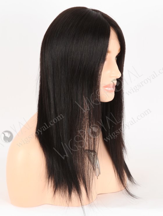 In Stock European Virgin Hair 14" Straight 1B# Color Lace Front Wig RLF-08051-28773