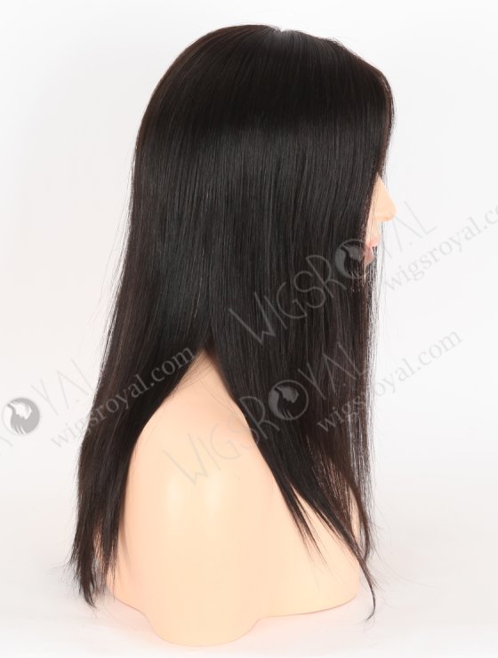 In Stock European Virgin Hair 14" Straight 1B# Color Lace Front Wig RLF-08051-28776